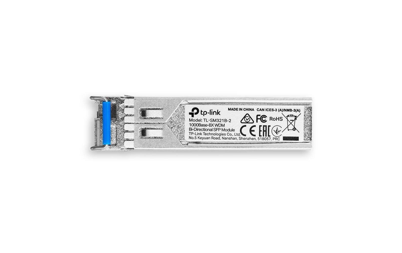 TP-Link TL-SM321B-2 SFP Transceiver-Modul WDM 1000Base-BX LC/UPC 10 km