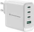 Conceptronic Ladegerät 4Port 100W 3xUSB-C 1xUSB-A weiß (ALTHEA22W100)
