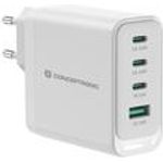 Conceptronic Ladegerät 4Port 100W 3xUSB-C 1xUSB-A weiß (ALTHEA22W100)