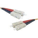 LWL Patchkabel Eco, 50/125 µm, OM2 Faser, SC Duplex Stecker/Stecker, orange, 10,0 m UPC UPC-Schliff (392696)