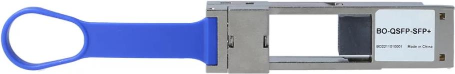 HPE kompatibler 720195-002 40 Gigabit QSFP zu SFP+ Konverter, Steckplatz für SFP+ Transceiver, Multimode und Singlemode fähig, 0°C/+70°C (720195-002-BO)