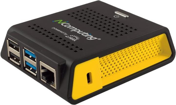 NComputing RX-series RX420 (IGEL) Thin Client BCM2711 1,5 GHz 2 GB RAM Schwarz, Gelb
