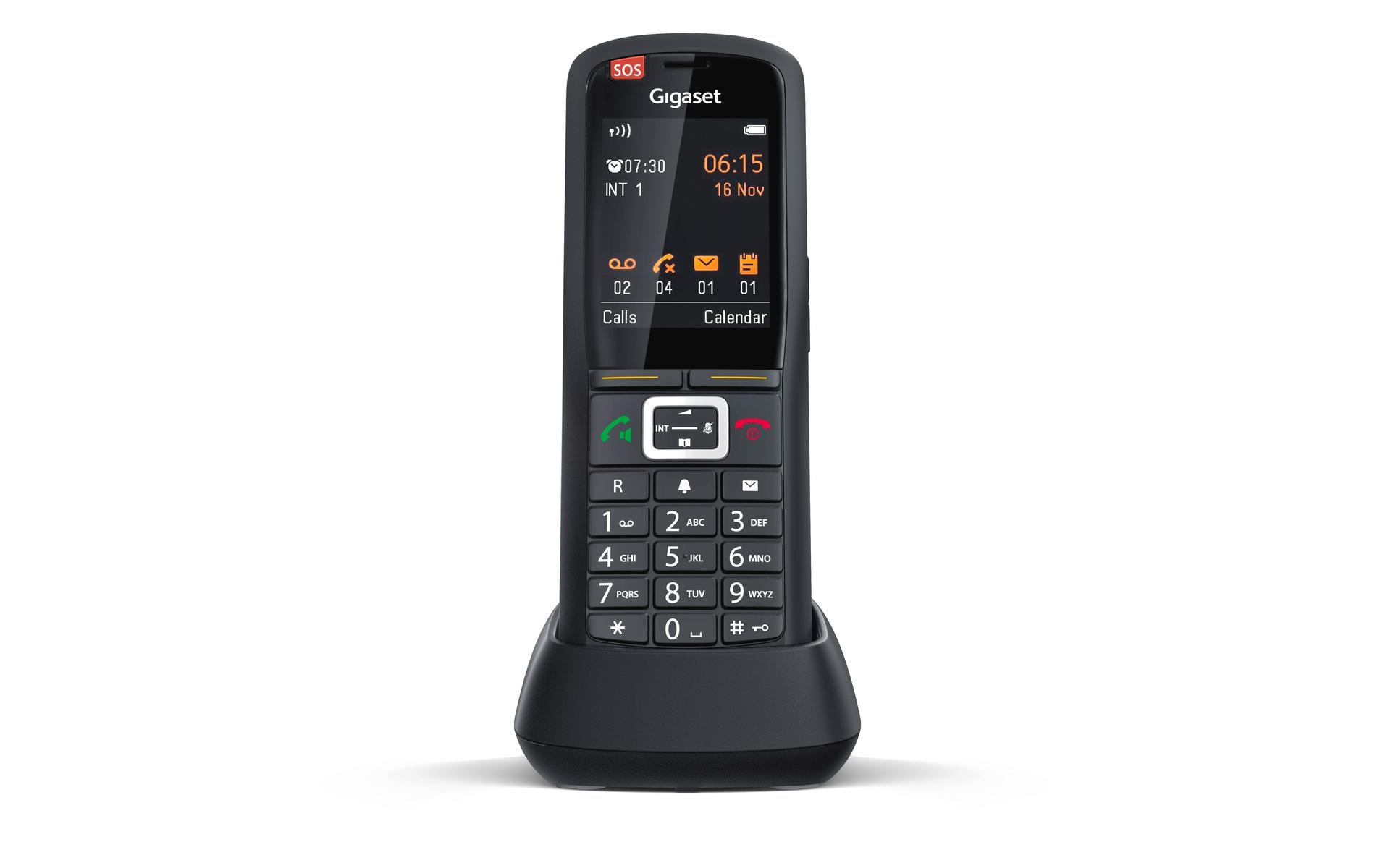 Gigaset R Serie R700H protect PRO Schnurloses Erweiterungshandgerät Schwarz