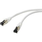 Renkforce RF-7106494 RJ45 Netzwerk Patchkabel CAT 8.1 S/FTP 3.00 m Weiß 1 St. (RF-7106494)