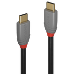 Lindy 1m USB 3.2 Typ C Kabel, 20Gbit/s, 5A, PD, Anthra Line USB Typ C Stecker an C Stecker (36901)