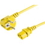 S-Conn 09-05042 Gelb 3m CEE7/7 C13-Koppler Stromkabel (09-05042)
