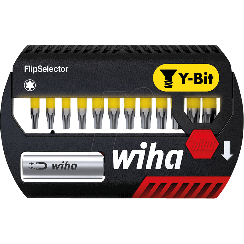 WIHA 41828 Bit-Satz FlipSelector, 13-teilig TORX, 25 mm, Y-Bit 41828
