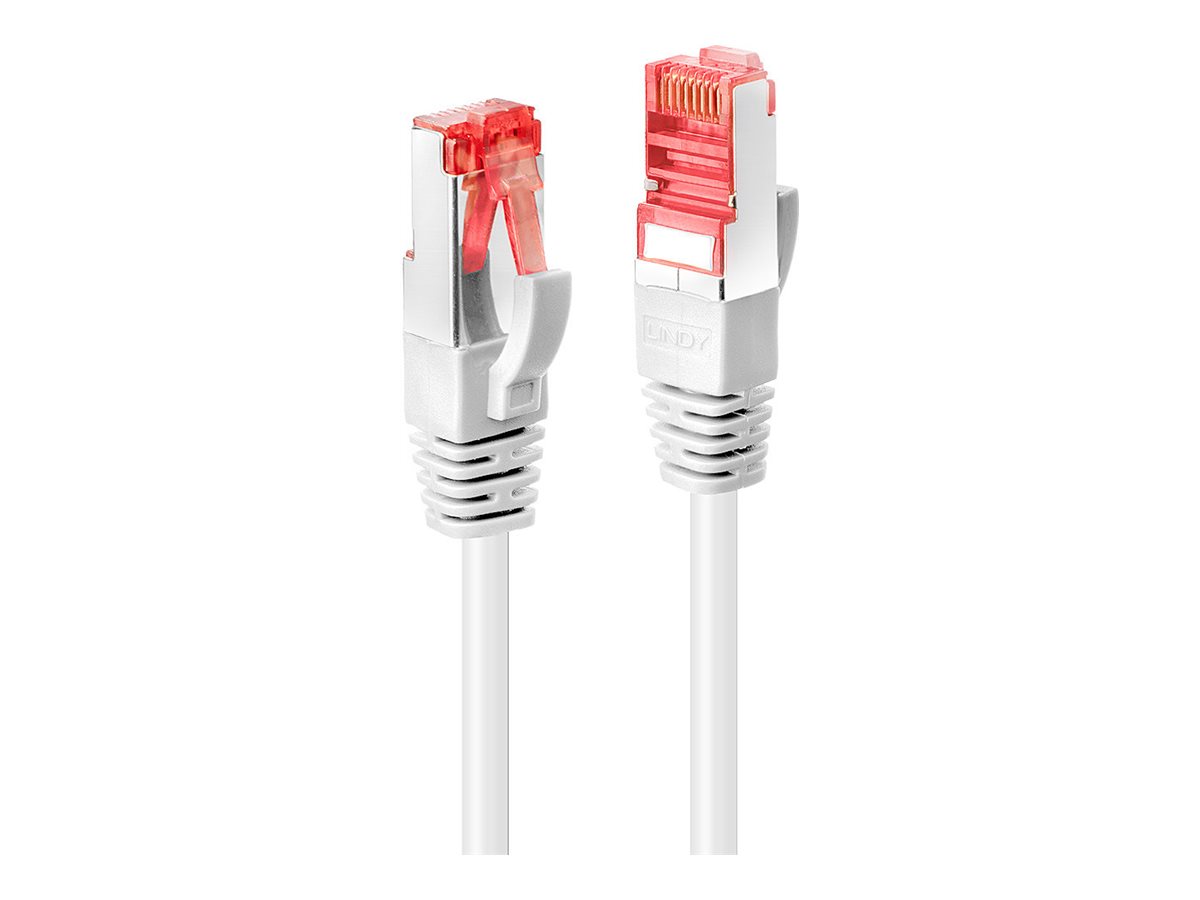 Lindy CAT 6 Patch-Kabel S/FTP (PiMF) RJ-45 (M) - RJ-45 (M), 3 m, Weiß