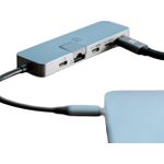 XtremeMac Max Pro USB-C Multiport-Hub 5 Ports 100W PD Gigabit LAN Space Grau