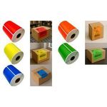 rillprint Rollenetiketten Zebra, 102 x 152 mm, grün Kerndurchmesser: 25 mm - 1 Stück (67844)