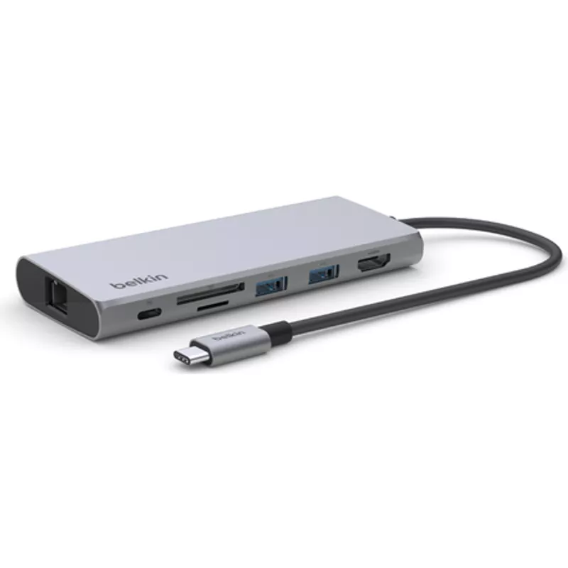 Belkin CONNECT USB-C 6-in-1 Multiport-Hub 100W INC009btSGY (INC009BTSGY) (B-Ware)