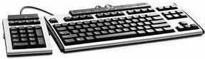 HP 355102-055 Tastatur USB AZERTY Französisch Schwarz - Silber (355102-055)