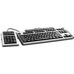 HP 355102-055 Tastatur USB AZERTY Französisch Schwarz - Silber (355102-055)