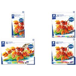 STAEDTLER Öl-Pastellkreide karat, 12er Kartonetui wasserfest, bruchfest, papierumwickelt, Durchmesser: 11 mm (2420 C12)