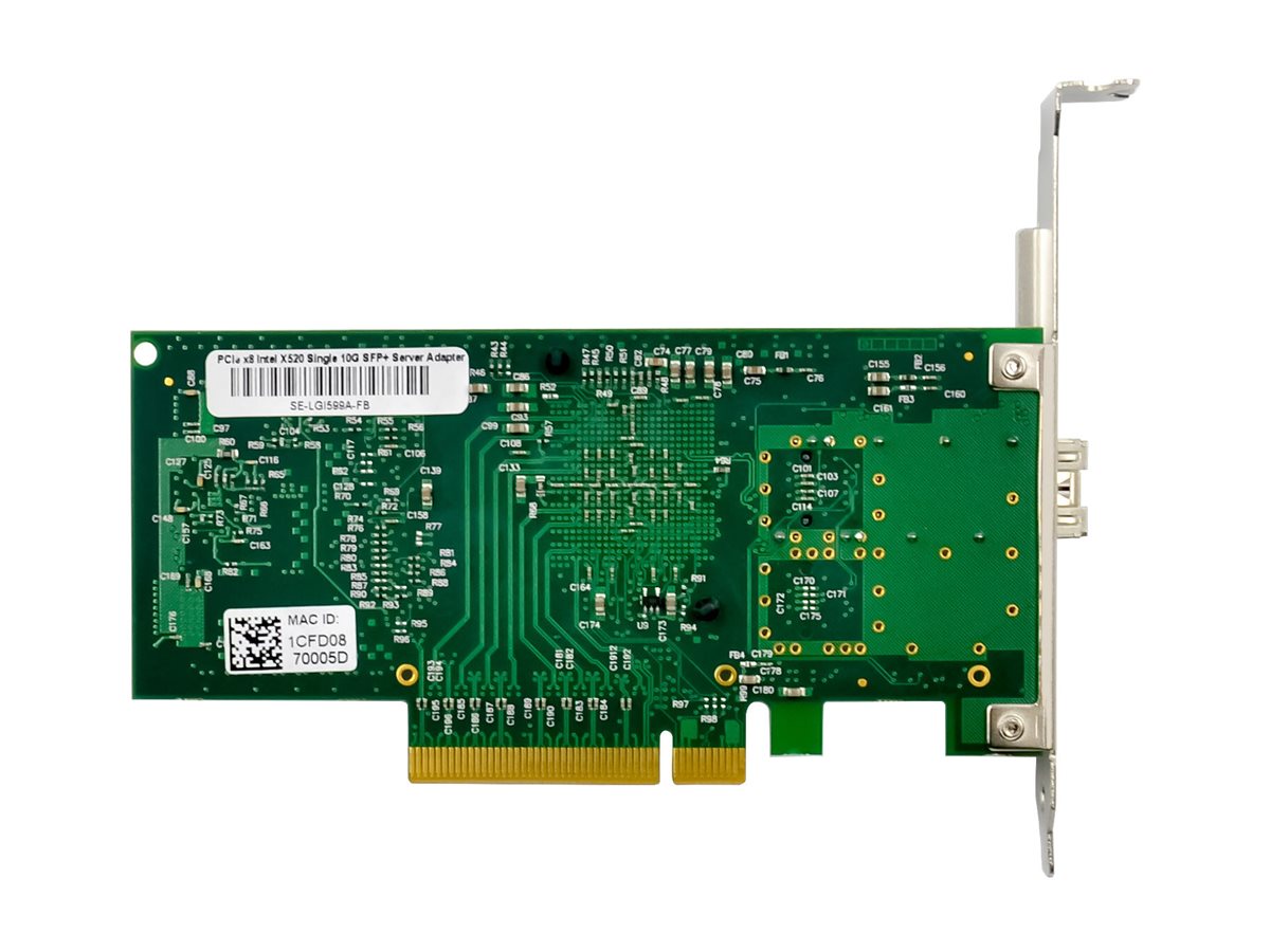 InLine 51130A 10 Gbps Netzwerkkarte 1x SFP+ PCIe 2.0 x8 Grün, Silber