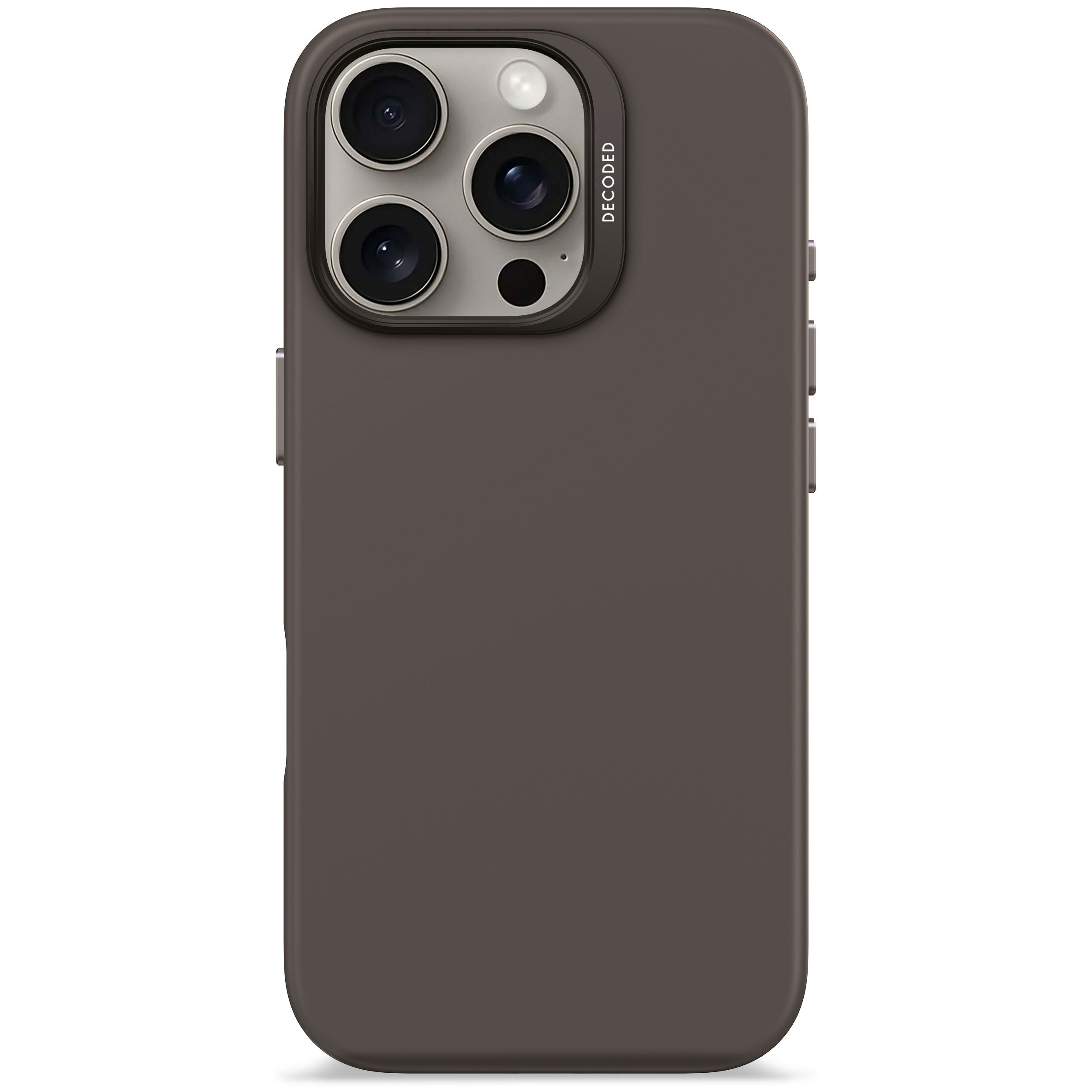 Decoded AntiMicrobial Silicone Backcover für iPhone 16 Pro Schwarz