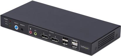 StarTech.com 2-Port Dual-Monitor DP KVM Switch w/Video Matrix, 4K 60Hz (P2ADD121D-KVM-SWITCH)