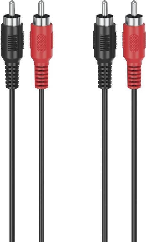 Hama 00305034 Audio-Kabel 3 m 2 x RCA Schwarz (00305034)