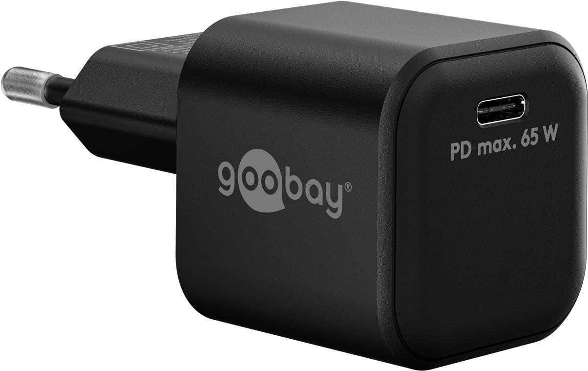 Goobay USB-C™ PD Schnellladegerät Nano (65 W), schwarz (65369)