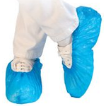 HYGOSTAR Überziehschuh, Einweg, CPE, Gummizug, Größe: universal, blau 100 Stück (2850)