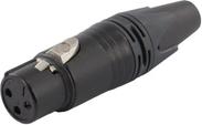 Equip Kabelverbinder 3-Polig Buchse schwarz (147931)