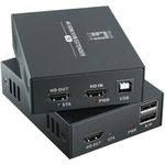 LevelOne HDMI over Cat.5/6 Extender kit 4K 100m schwarz (HVE-8111)