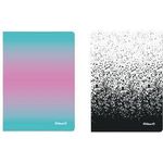 Pelikan Notizbuch Color Edition, DIN A5, mint/rosé Papier 70 g/qm, holzfrei, kariert, Einband aus Karton - 1 Stück (300002304)