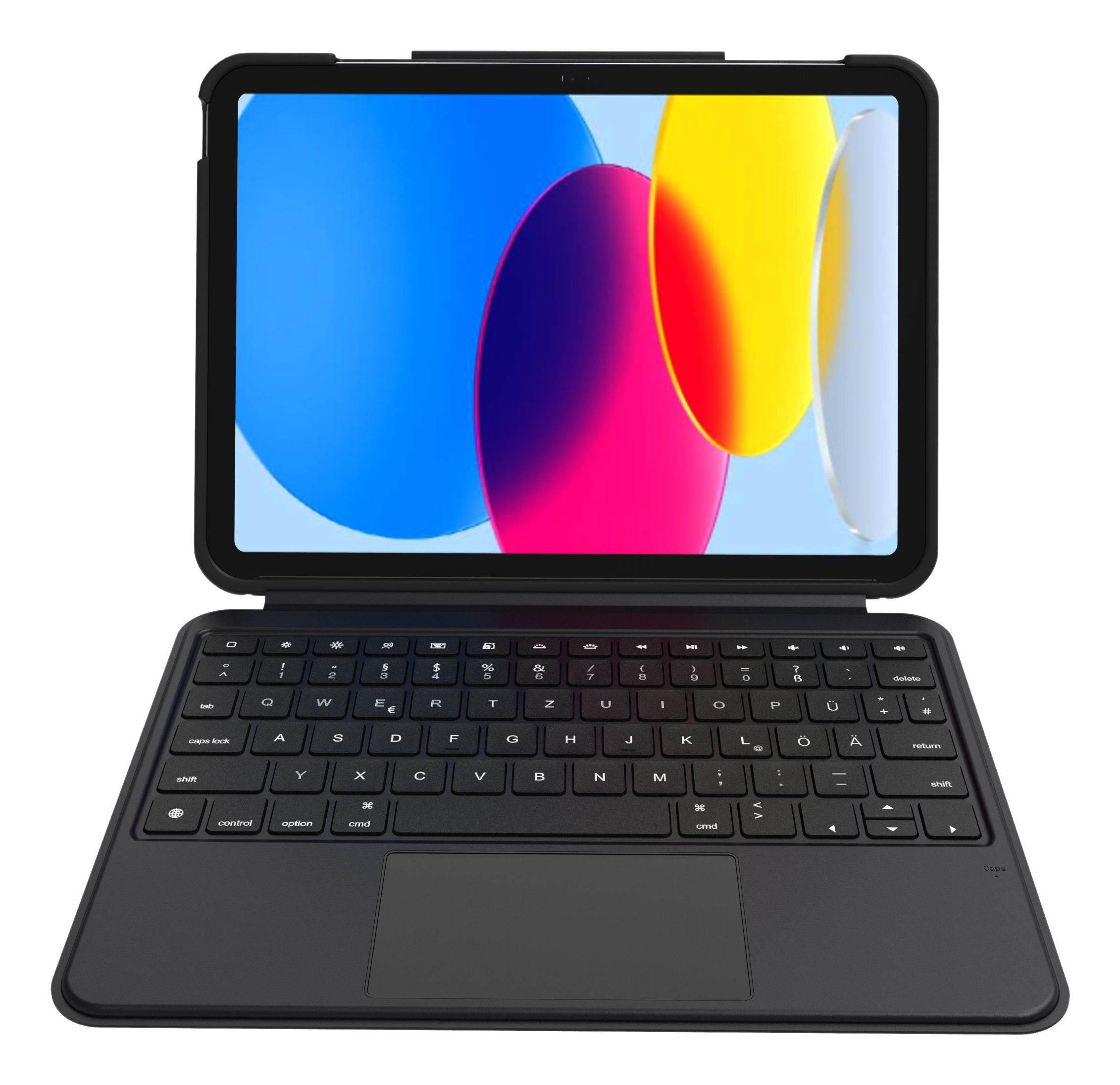 DEQSTER Smart Combo Touch Tastatur iPad 10.9" QWERTZ Schwarz