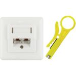 Schwaiger TDU2628532 Steckdose RJ-45 Weiß (85366990990)