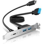 GrauGear Multi PCI Blende 1x USB-C 2x USB-A (G-AD-ETC2A-20G)