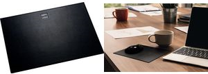 helit Maus Pad "the leather pad", aus Leder, schwarz Oberfläche aus echtem Leder - 1 Stück (H2524195)
