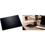 helit Maus Pad "the leather pad", aus Leder, schwarz Oberfläche aus echtem Leder - 1 Stück (H2524195)