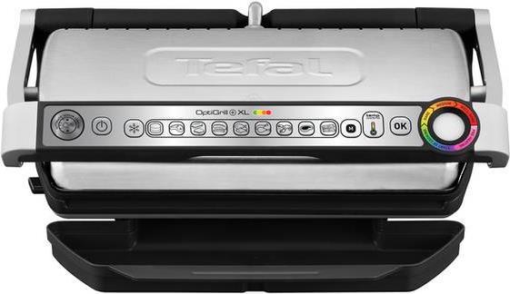 Tefal OptiGrill + GC7248 - Edelstahl - Edelstahl - Thermoplast - Rechteckig - Berührung (GC7248)