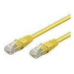 Wentronic Goobay CAT 6 Patchkabel, U/UTP, Gelb, 0.5 m - CCA Kupfergemisch (68433)