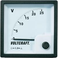 Voltcraft AM-72x72/25V Analog-Einbaumessgerät AM-72x72/25V 25 V Drehspule (AM-72x72/25V)