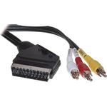 ShiverPeaks S/CONN maximum connectivity Video Scart Cinch Kabel-Scart-Stecker mit Schalter auf 3 Cinchstecker (Camcorder), stereo (Y / R / W ) 2,0m (98034)