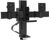 Ergotron TRACE DUAL MONITOR MOUNT, SLIM PROFILE CLAMP, MBK. (45-658-224)