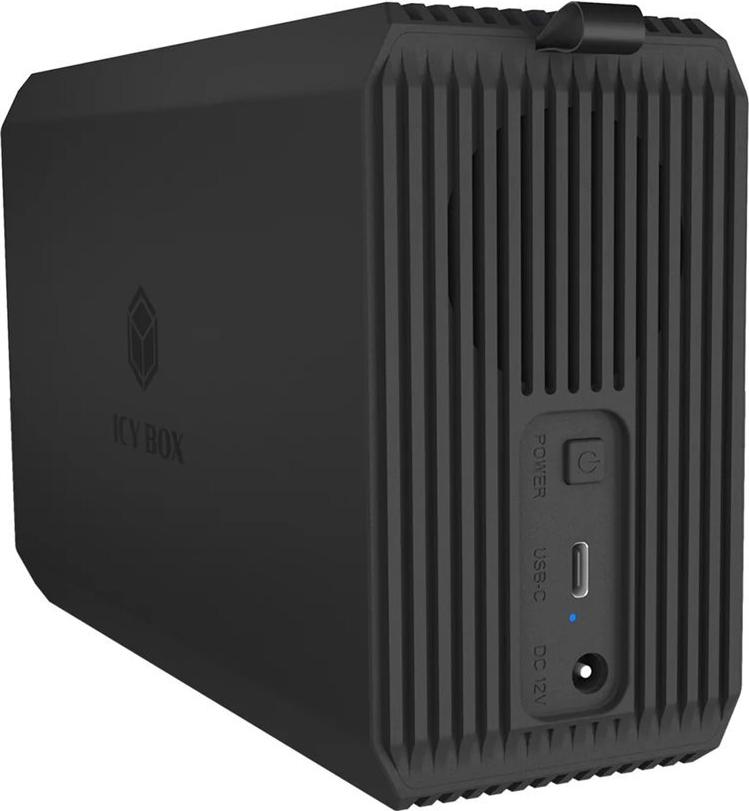 ICY BOX IB-RD3720-CU3 2-Bay RAID Gehäuse 2,5"/3,5" SATA USB 3.2 Gen 2 Schwarz
