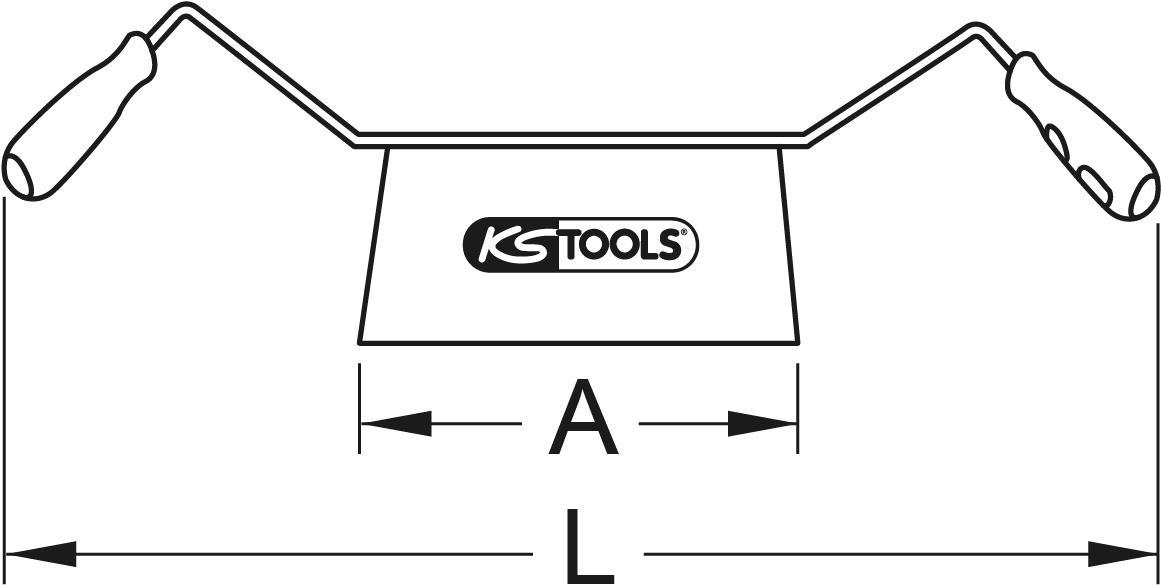 KS TOOLS BRONZEplus Zugmesser 650 mm (963.5705)