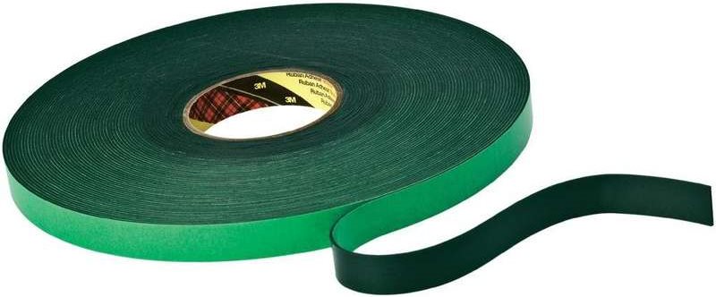 3M Doppelseitiges Klebeband mit Träger (L x B) 33 m x 19 mm Schwarz Polyethylenschaum 9515B Inhalt: (KT777306301)