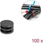 Delock Kabelbinder Befestigungskupplung D 12 x H 90° drehbar schwarz 100 (18913)