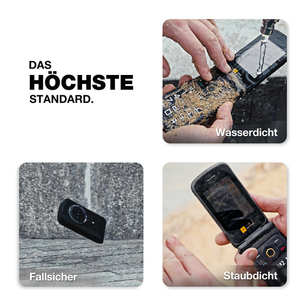 AGM M8 Flip Outdoor Klapphandy IP68/IP69K Dual-SIM 2,8" 1500 mAh Schwarz