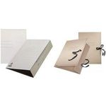 Esselte Zeichnungsmappe, DIN A1, mit Bändern, grau aus Karton, 550 g/qm, mit 3 Schutzklappen, - 1 Stück (623408)