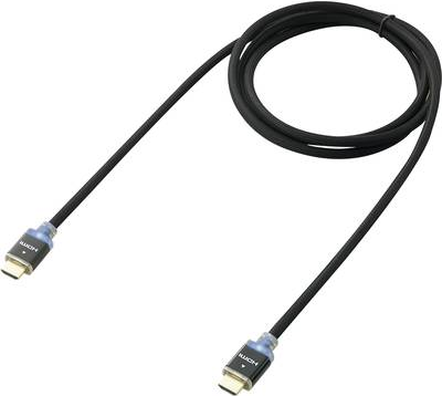 SpeaKa Professional HDMI Anschlusskabel mit LED [1x HDMI-Stecker - 1x HDMI-Stecker] 1 m Schwarz SpeaKa Professional (SP-7870024)