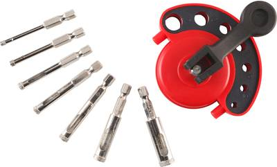 kwb 499900. Typ: Set, Geeignet für: Bohrer, Für Materialien geeignet: Keramik, Granit, Marmor, Naturstein, Weiche Keramik-Wandfliese, Kachel. Verpackungsart: Box. Anzahl Teile: 8 Stück(e), Anzahl der Lochsägen: 7 Stück(e) (499900)