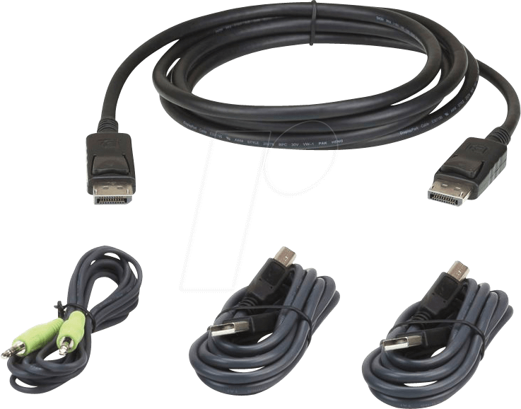 Aten 3 M USB DisplayPort Secure KVM Kabel-Set (2L-7D03UDPX4)