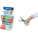 Pelikan griffix Schulschere, spitz, Thekendisplay mit Softgriff für komfortables Schneiden, mit Namensschild - 1 Stück (605380)