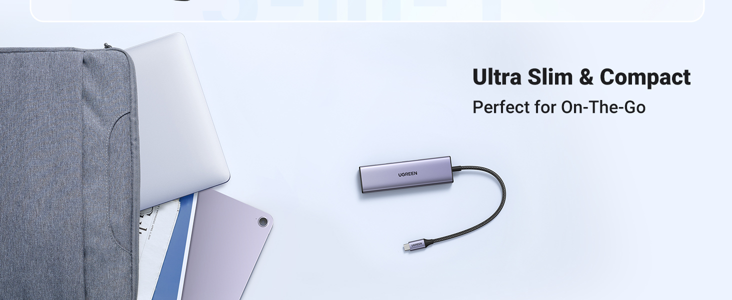 Ugreen Revodok 6-in-1 Dockingstation USB-C HDMI 3x USB-A 3.0 SD/TF Silber