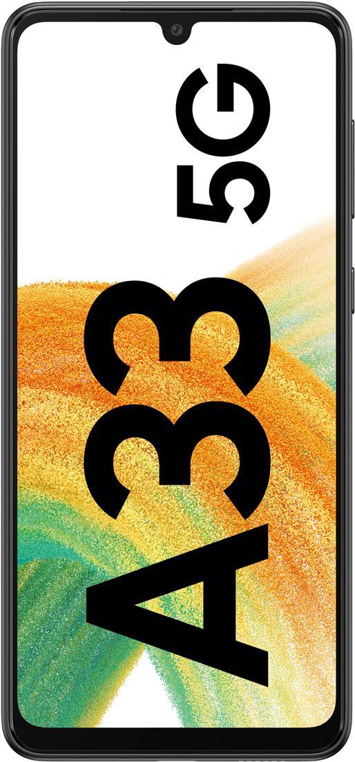 Samsung Galaxy A33 5G - 5G Smartphone - Dual-SIM - RAM 6GB / Internal Memory 128GB - microSD slot - OLED-Display - 6.4 - 2400 x 1080 Pixel (90 Hz) - 4x x Rückkamera 48 MP, 8 MP, 5 MP, 2 MP - front camera 13 MP - Awesome Black (SM-A336BZKGEUB-EU)