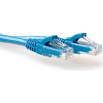 ACT Blue 7 meter U/UTP CAT6 patch cable snagless with RJ45 connectors. Cat6 u/utp snagless bu 7.00m (IS8607)